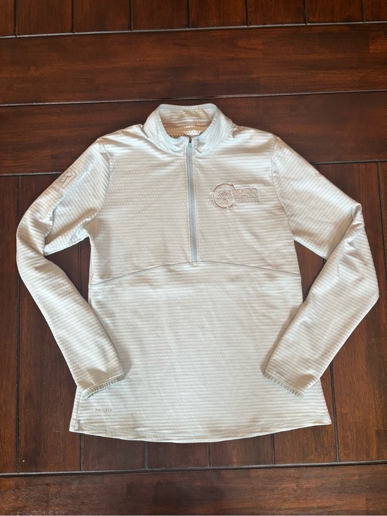 Nike Golf Waste Management Phoenix Aqua Blue Golf Quarter-Zip Pullover Womens M